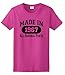 50th Birthday Shirt Made in 1975 All Original Parts Ladies Cut Short Sleeve T-Shirt Medium Heliconia