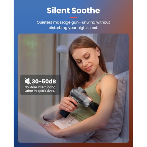 BOB AND BRAD Massage Gun with Heat Cold Therapy, C2 Pro Deep Tissue 10mm Amplitude Massager Gun with Heat, Professional Massage Gun for Home Gym Office Workout Recovery Pain Soreness Relief