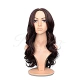 Kamo Dark Brown Charming Long Wavy Hair Wig + Wig Cap