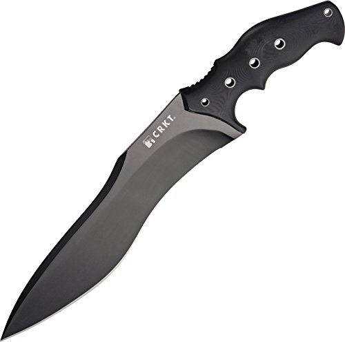 CRKT Redemption Survival Knife Fixed Blade Knife with Sheath, Plain Edge K100KKP