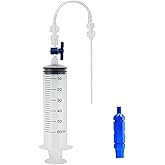 Bike Cycling Tubeless Sealant Injector Syringe,Presta Schrader Valve Core Removal Tool Fit for Stans No Tubes Sealant and Oth