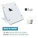 VOLADOR Outdoor Hanging Solar lights,4 Pack 20 LEDs Motion Sensor Light,Solar Pathway Lighting for Wall Garden Patio Deck Yard Driveway Stairs With 2200mAh Battery Auto On/Off (White)