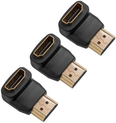New Wayzon 5 Packs of HDMI 90 Degree/Right Angle Connectors/Adapters