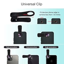 Phone Camera Lens 3 in 1 Phone Lens Kit, 198