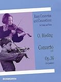 EASY CONCERTOS & CONCERTINOS FOR VIOLIN & PIANO CONCERTO  IN D OP 36. 1ST POSITION
