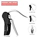 Samshow Wine Opener Set -5 in 1 Premium Wine Bottle Opener Kit - Manual Wine Opener Corkscrew Set - with Foil Cutter and Replacement Corkscrew Spiral - Wine Stoppers - Wine Pourer