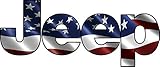 avgrafx Jeep Color Aftermarket Decal American Flag Decal 6 x 2.5 Inches