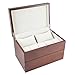 Caddy Bay Collection Vintage Wood Watch Case Display Storage Box with Solid Top