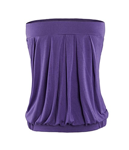 Colorfino women s strapless pleated bust clubwear party…