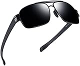 Joopin-Polarized Sunglasses Men Polaroid Driving Sun Glasses Mens Sunglass (Black Grey)