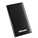 Shinngo Slim Portable Charger 4000mAh Power Bank Aviation Aluminum Surface External Battery Pack with 2.1A&1A Output and 2A Input for iPhone Samsung Galaxy and More (Black)