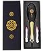 Eqoba Ceramic Hair Straightener Brush with Anti-Scald Protection and LCD Display Black