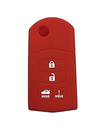 Ezzy - Carcasa de silicona para llave de coche, 4 botones, para Mazda 3, 5, 6, Mazda CX-7