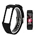TUSITA Wristband for Polar A360 with Screen Protector, Replacement Adjustable Soft Silicone Bracelet Strap Accessories