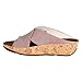 Fit Flop Women's FitFlop KYS Leather Slide Sandals Plumthistle UK 6 Purple