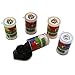 BARREL SLIME - 5 SET Good Gooey Fun FOR KIDS, Colored CRAZY SLIME of 5 Different Colors, Blue – Yellow – Green – Red - Black. By HOOBABA