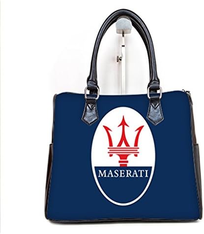 LaHuo Italy's Top Saloon & Sports Car Maserati Women Barrel Type Handbag Lady Fashion Tote Top Handle(Twin Sides)