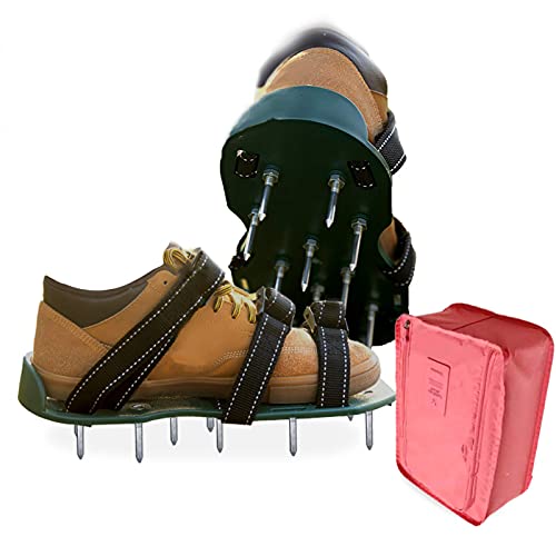 FSTSLK Newly Upgraded Lawn Aerator Shoes With Shoe Storage Bag, For