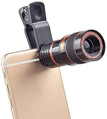JIKRA Mobile Blur Background Telescope Lens Kit with 8X Zoom | DSLR Auto Blur Background Effect for All Mobile Camera