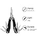 Booms Fishing L1 Fishing Pliers 12-in-1 Multi-tools with Nylon Sheath and Coiled Lanyard , 6.7-Inches , Black