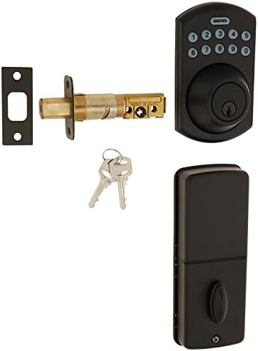 LockState LS-DB550-RB Electronic Keypad Deadbolt Rubbed Bronze Boulder Style