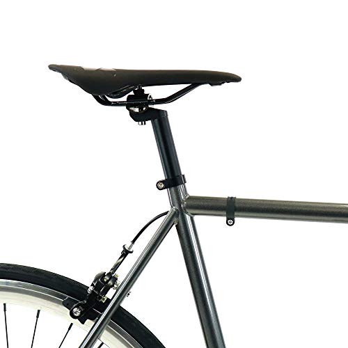 Golden Cycles Single Speed Fixed Gear Bike with Front & Rear Brakes (Chromatic, 55)