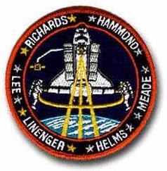 NASA Patches Space Shuttle Discovery STS-64 Richards, Hammond, LINENGER, Helms, Meade, LEE 4" Patch