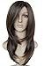 wigbuy Long Layered Shoulder Length Wig Highlights Synthetic Hair Fiber Highlight Multicolor Wigs for Women (4AH27/30)