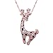 MR.TIE 18K Rose-Gold Plated Cute Animal Pendant Neck Chain Necklace Valentine's Day Gift