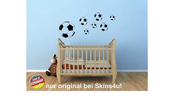 Pared Adhesivo Decorativo Balones de Fútbol y fútbol (7 Unidades ...