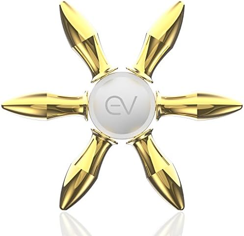 Eving Hands Fidget Spinner Ultra Fast Ceramic Bearings Good EDC Toy for Giving Up Smoking, Boredom, ADD and ADHD Adults &amp; Kids about 3~5mins Spin Time - Gold