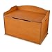 KidKraft Austin Wooden Toy Box/Bench with Safety Hinged Lid - Honey, Gift for Ages 3+