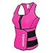 FOMANSH Neoprene Waist Trainer Vest Sauna Suit Sweat Vest Women Waist Shaper with Adjustable Waist Trimmer Belt
