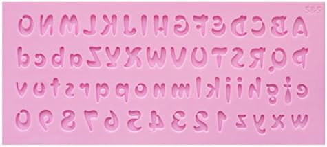 Ever Garden アルファベット 大文字 小文字 数字 シリコンモールド 手作り 石鹸 タイプ レジン シリコン 抜き型 型 キャンドル 流行 モールド 粘土