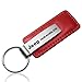 AU-TOMOTIVE GOLD Rectangular Leather Key Chain for Jeep Wrangler (Red)