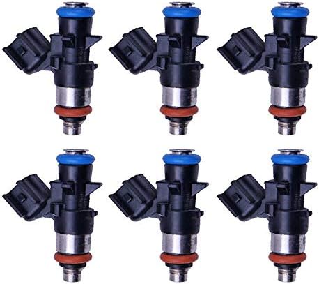 LvMyShe Fuel Injector Nozzles For 2010-2015 Chrysler Grand Voyager V Jeep Grand Cherokee Wrangler Dodge Avenger Challenger Coupe Charger Durango Journey 3.6L V6, 0280158233 0 5184 085AC, Set Of 6