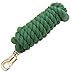Intrepid International Cotton Lead Rope with Bull Snap, Hunter Greenthumb 1