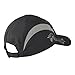 TrailHeads Folding Bill Running Hat for Women | Summer Cap with UV Protection - Charcoal/Grey Print