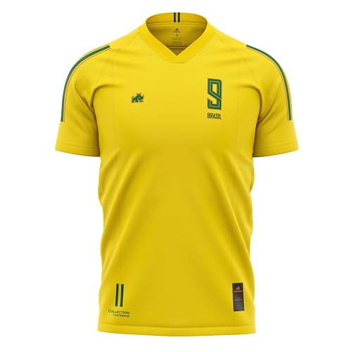 RINNO CLASS, Camisa Brasil Eurodry Amarela Original Rinno Class Futebol
