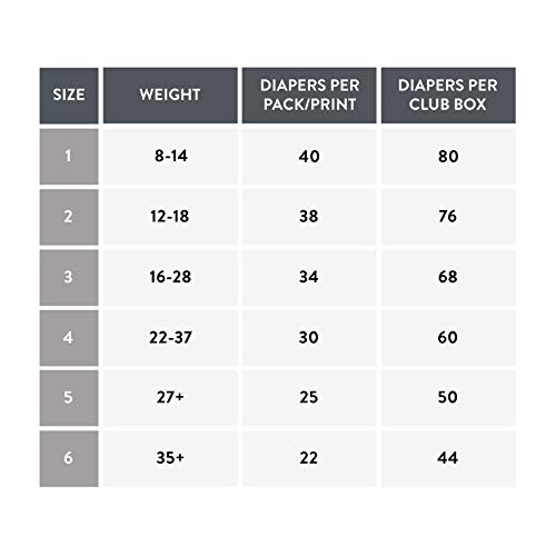 image for The Honest Company Club Box Diapers with TrueAbsorb Technology, Teal T