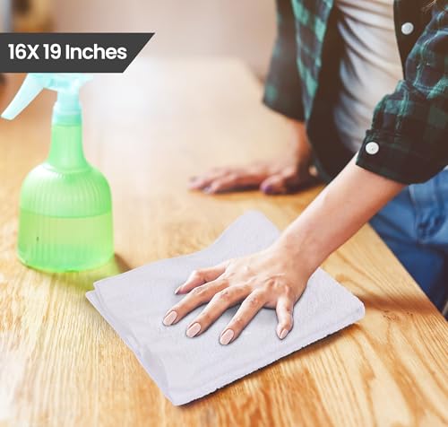 Utopia Towels Kitchen Bar Mops, Pack of 12, 16x19 in, 100% Cotton, photo 7