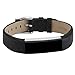 Adepoy Fitbit Alta Bands and Alta HR Bands, Leather Replacement Wrist Bands for Fitbit Alta HR and Fitbit Alta black
