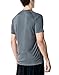 CLSL TM-MTS03-DGZ_Large j-ALX Tesla Men's Lightweight HyperDri Cool T Shirt Running Short Sleeve Top MTS03