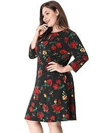 Agnes Orinda - Vestido floral de manga larga para mujer