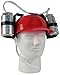 Fairly Odd Novelties Beer Soda Guzzler Helmet Drinking Party Hat, Red