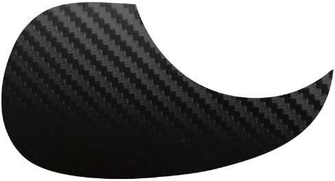 Acoustic Guitar Black Carbon Self Adhesive Pickguard Scratchplate