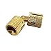 Pack of 2 Cylindrical 8mm Brass Barrel Invisible Furniture Hinge Concealed Hinge 180° Opening Angle