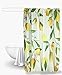 YoKii Lemon Fabric Shower Curtain, Summer Bright Nature Fruit Citrus Polyester Bath Curtain Set, 72-Inch Spa Hotel Heavy Weighted Bathroom Curtain (72 x 72, Lemon Bliss)