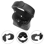 HIJIAO Silicone Cover Mask & Face Pad for Oculus Rift S Standard Facial Pad, Reusable Sweatproof Lightproof (Black)