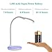 CO-Z Battery Operated Rechargeable LED Desk Lamp, Eye-care Reading Light for Students, Dimmable Wireless Computer Task/Table Lamp with 3 Adjustable Brightness Levels, Rechargeable 1800mAh Battery
